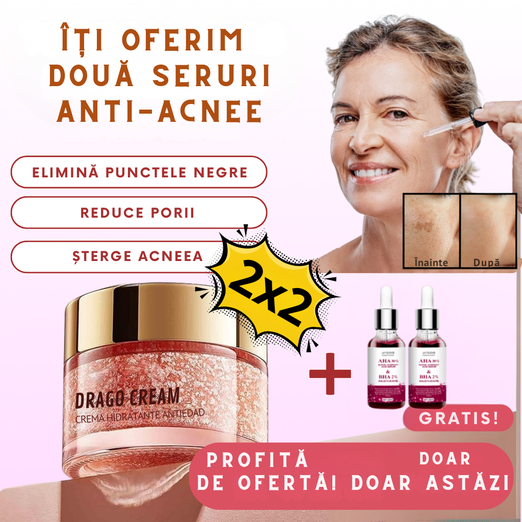 DragoCream | Aceeași piele, dar cu 10 ani mai tânără! | 2x2 doar astăzi