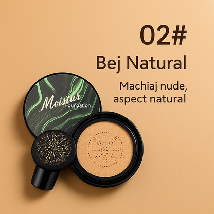 DermaGlow - Fond de ten Air Cushion cu Pigmenți Minerali
