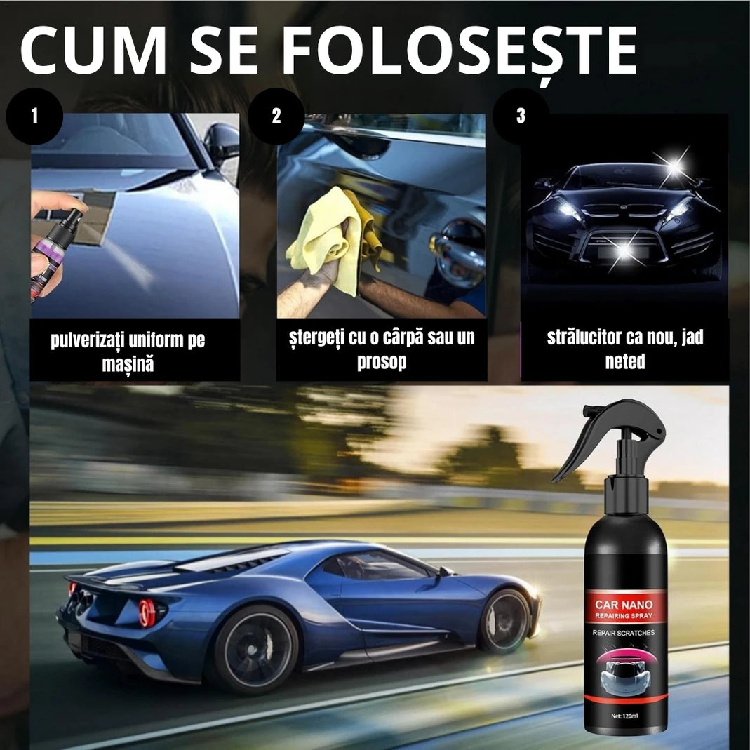 NanoShield Pro - spray protectoare și reparatoare de zgârieturi