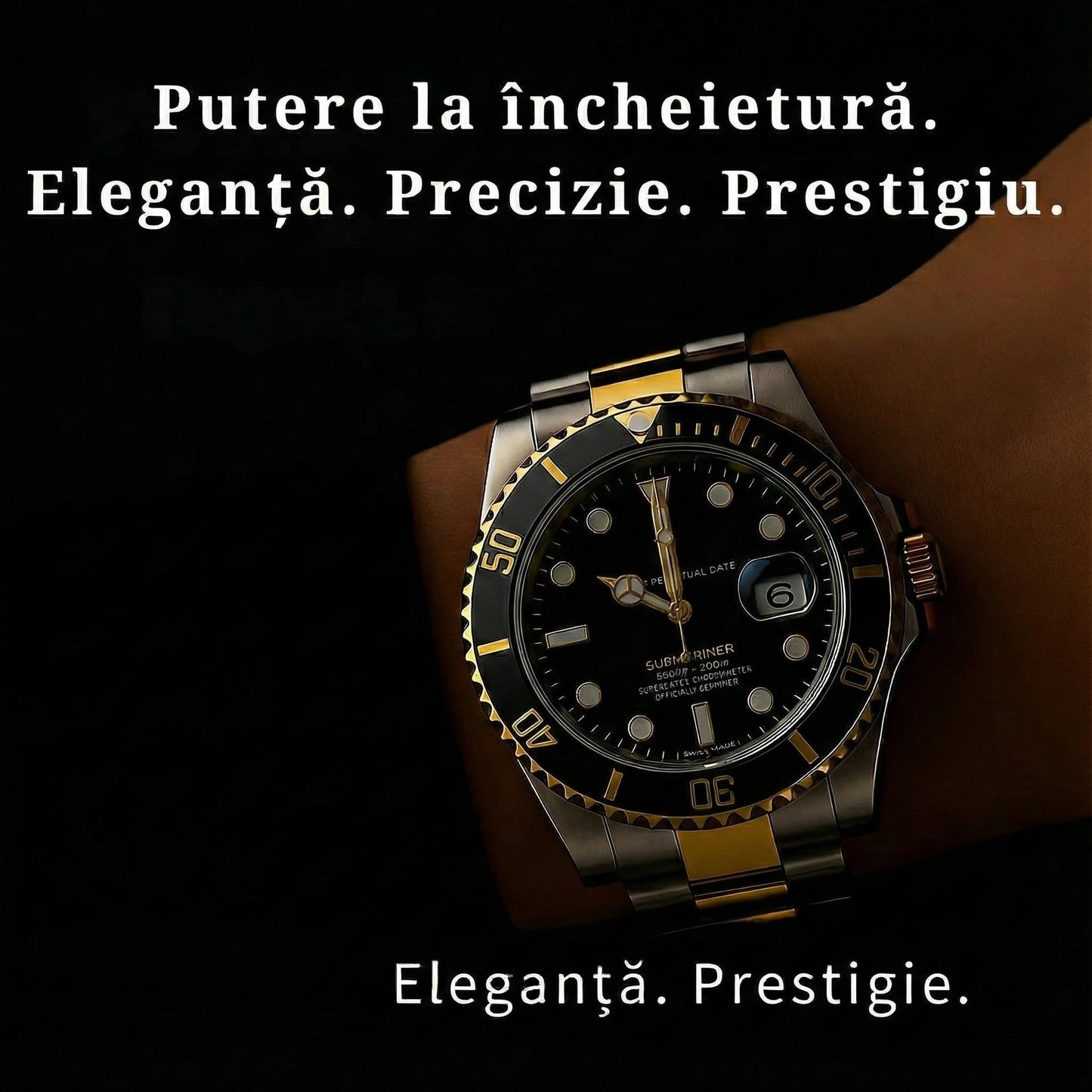 Ceas de Lux Stil Elvețian - Eleganță Clasică și Performanță Subacvatică